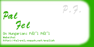 pal fel business card